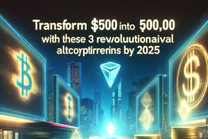 Transformez 500 $ en 500 000 $ avec ces 3 Altcoins révolutionnaires d’ici 2025